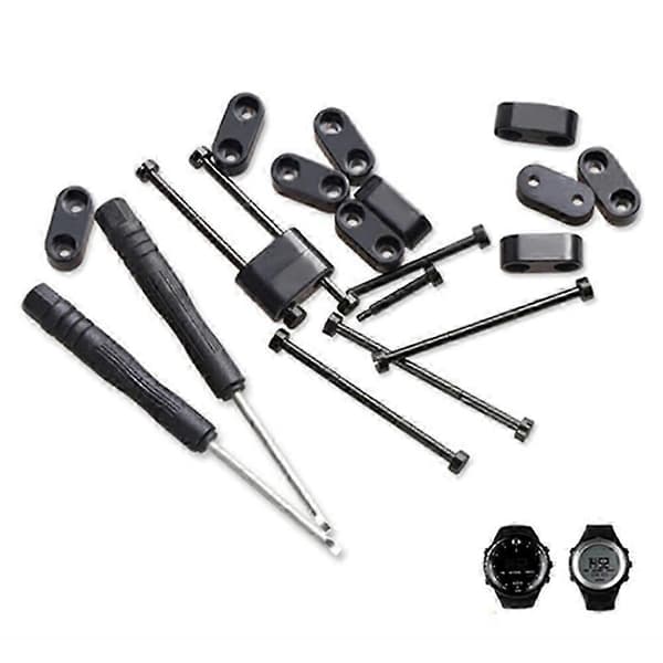 Til Suunto Core 24mm urremme adapter kit rustfrit stål lugs konnektor tilbehør [DB]