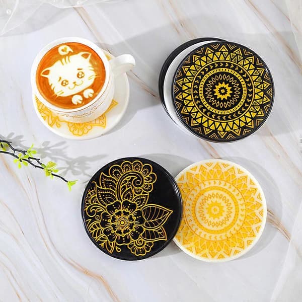 DIY Rund Form Silikone Coaster Form til Håndværk 2 Stk Krystal Epoxy Form [DB]