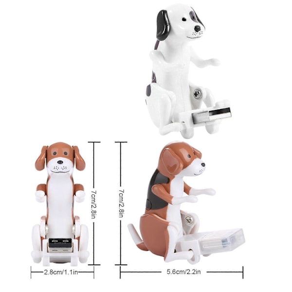 Salg Funny Humping Dog USB Flash Drive Hund Vrikker Med Baken Ved Bruk Nyhet USB3.0 [DB] White