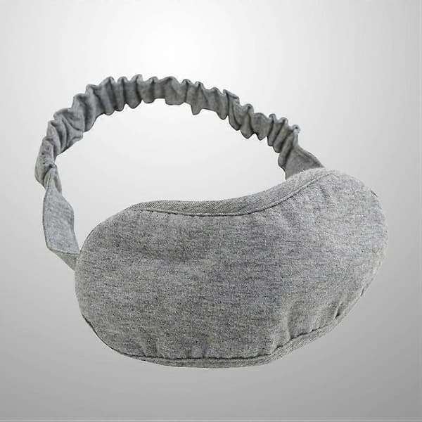 Grå øyemaske soveplaster for reise 1 stk bomull fortykket bind for øynene [DB]