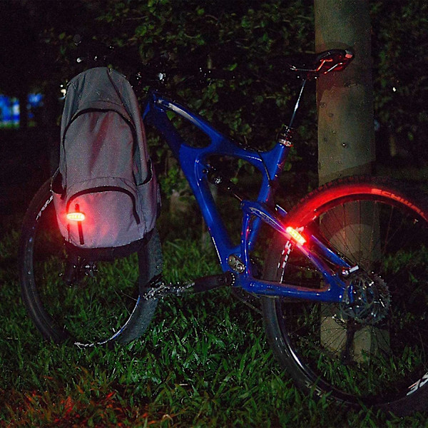 4 stk. sikkerhedsnavigationslys til båd, kajak, cykel, klapvogn, løbere [db]