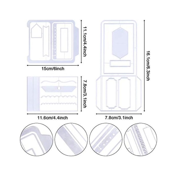 3 kpl korttipaketti Diy kohokuviointi leikkuumuottien 3d-leimasinmalli metalliset leikkuumuottien romu