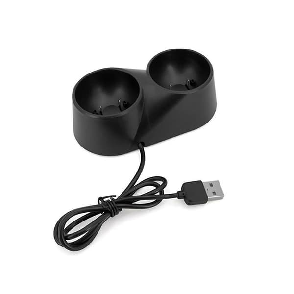 Dobbelt opladerdock til PS3/ PS4 VR Motion Controller Playstation Move db As shown