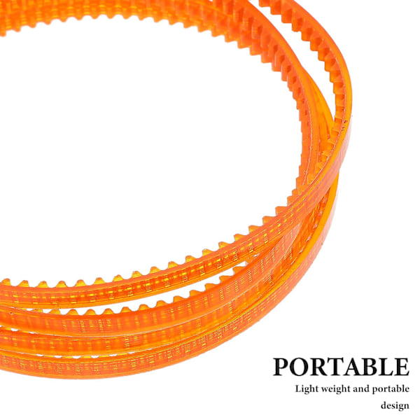 4 stk. Bomuldsmaskine DIY-maskinbælter Bomuldsmaskine Udskiftning Plastikbælter [db] Orange 11.50X11.50X0.50CM