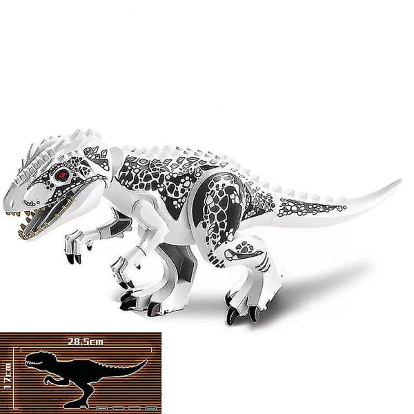 1st Jurassic Big Size Dinosaur Building Blocks T-rex Quetzalcoatlus Baryonyx Actionfigurer För barnleksaker Presenter Db T-Rex brown