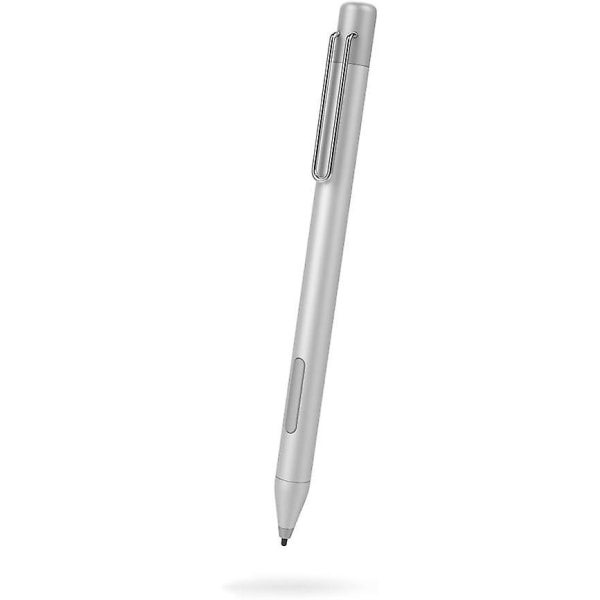 Stylus Pen med følsomhed, håndfladeafvisning, 4a batteri, overfladepen kompatibel med Microsoft og nogle Asus, Hp, Vaio (sølv)