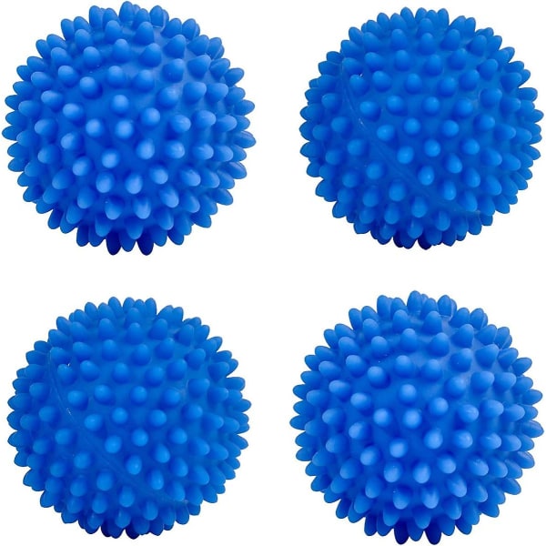 Øko Tørretumbler Bolde Genanvendelige Silikone Bløde Vaskebolde Skyllemiddel alternativ til hurtig tørring (4 pakker)