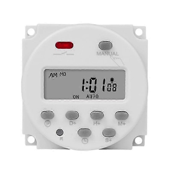 1 Sekunds Interval 12V Digital LCD Timer Switch 7 Ugentlig Programmerbar Tidsrelæ Programmer CN101S [DB]