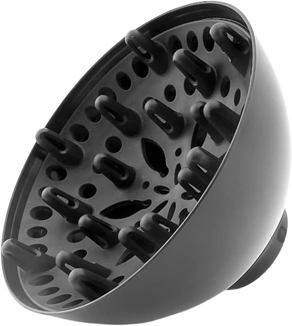 Krøllete hårføner-diffuserfeste, passer til hårfønere med 1,4–2,6 tommer diameter, diffuser-tilbehør for salong, frisørsalong, studenthybel og ho[DB]