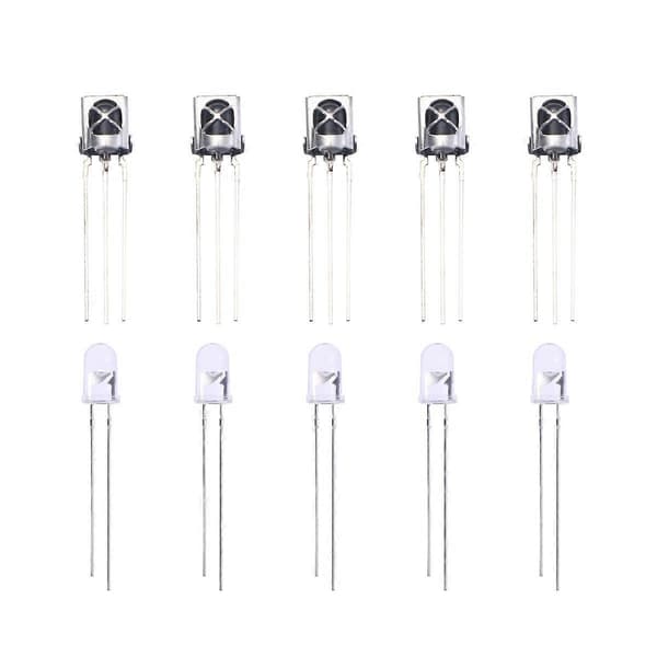 Infrarød diode IR-sender og -mottaker for 5 par sett [DB]