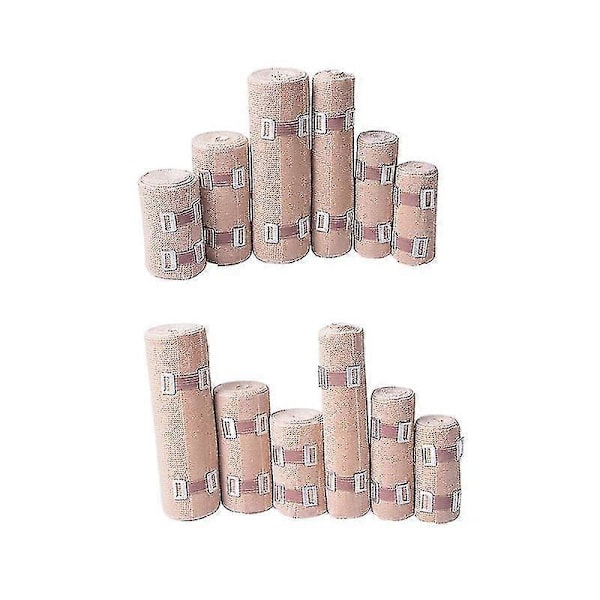 Bandasjespenne Elastisk Spenne For Sportsbandasje Tape Endefiksering 10 Stykker Hvit [db]