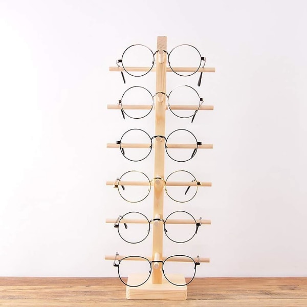 Glasögonställ i trä, kreativt glasögonställ för solglasögon