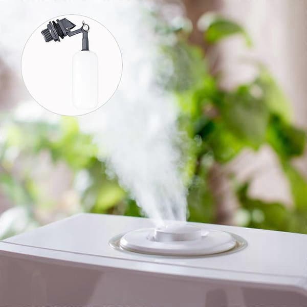Mini vandflydeventil kugleventil til luftfugter automatisk genopfyldning hvid[DB]
