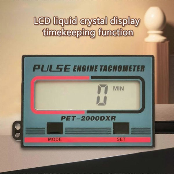 Digital RPM-mätare & Timer - Motorpulsgivare, 1~99999 minuter, Induktiv design [DB]