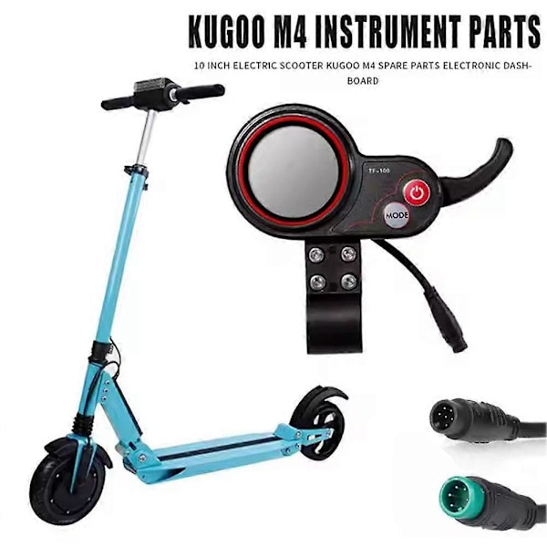 Elektrisk scooter instrumentdisplay Tommelkontroll 5-pin 6-pin db TF100 6 pin