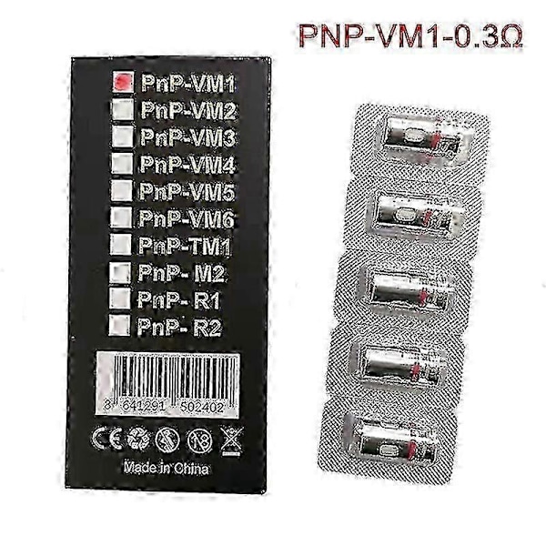 Voopoo Pnp -kelan vaihdot (Vm1/Vm3/Vm5/R1/M2) - 5 kpl/pakkaus [DB] C