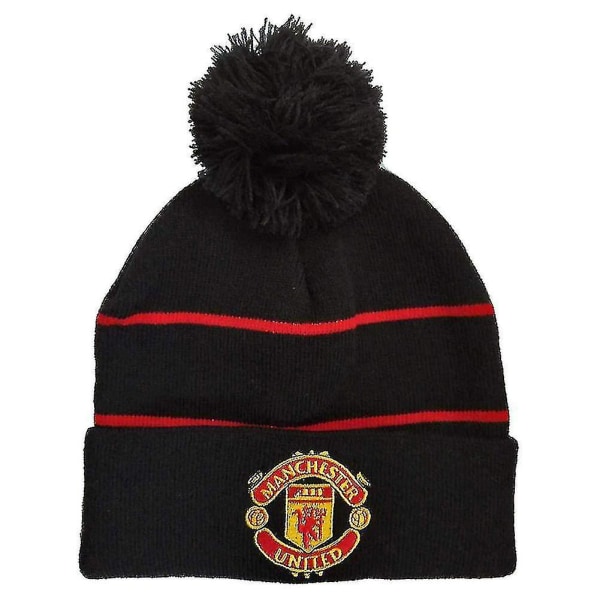 Fotboll Unisex Cuff Stickad Mössa Beanie Hat Varm Mjuk Kan För Utomhus [DB] Manchester United