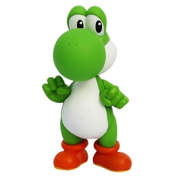 10~14cm Super  Bros Pvc Actionfigur-leker Dukker Modellsett Luigi Yoshi Donkey Kong Sopp For Barn Bursdagsgaver Db 12cm