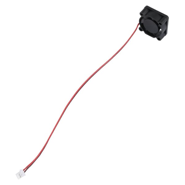 3 stk. DC 12V 0.1A 2-pin 25mm X25mm X10mm Mini Børsteløs Køleventilator, [db] black