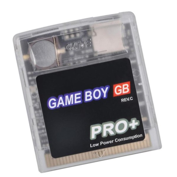 2750 spil i One Os V4 Edgb brugerdefineret spilkort til Gameboy- Gb spilkonsol strømbesparende version db Transparent  Black