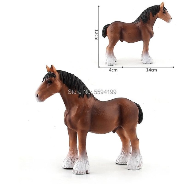 15 stilar häst djur Clydesdale Hanoverian arab Shire Appaloosa modeller actionfigur pedagogisk samling leksaker presenter figurer DB L