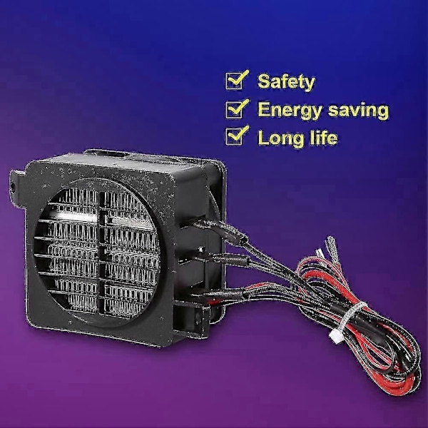 Ptc Auton Lämmityslaitteen Tuuletin 100 Wattia 12 V Energiaa Säästävä Auton Tuuletinlämmitin Lämpötilan Lämmityselementit H [db] Black