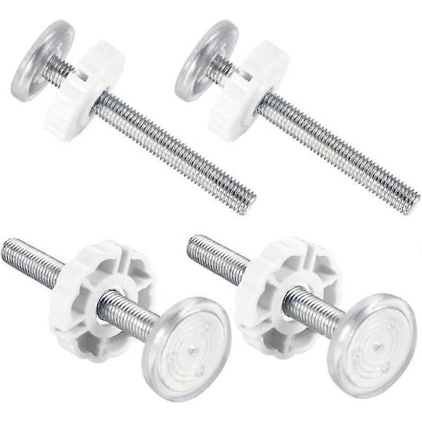 4-pack tryckmonterade bultsatser för babygrind, husdjursgrind, väggskydd, gängade spindelstänger, långa scr [DB]