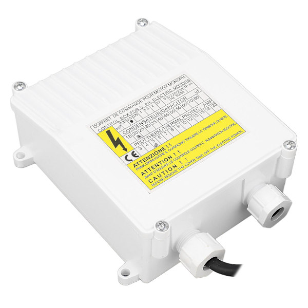 Brunnspumpens styrenhet 370w nedsänkbar pump extern strömbrytare styrenhet med termiskt skydd för hushåll industriell  [dB} EU Plug 220V