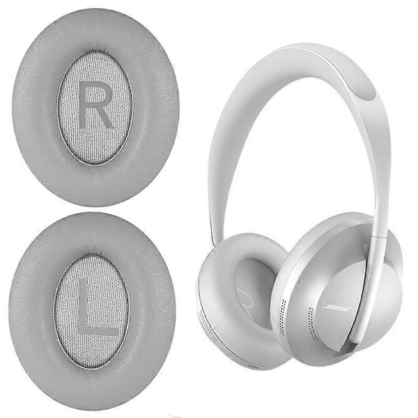1 par udskiftnings ørepuder i proteinlæder til Bose 700/NC700 Bluetooth hovedtelefoner [Db] Grey