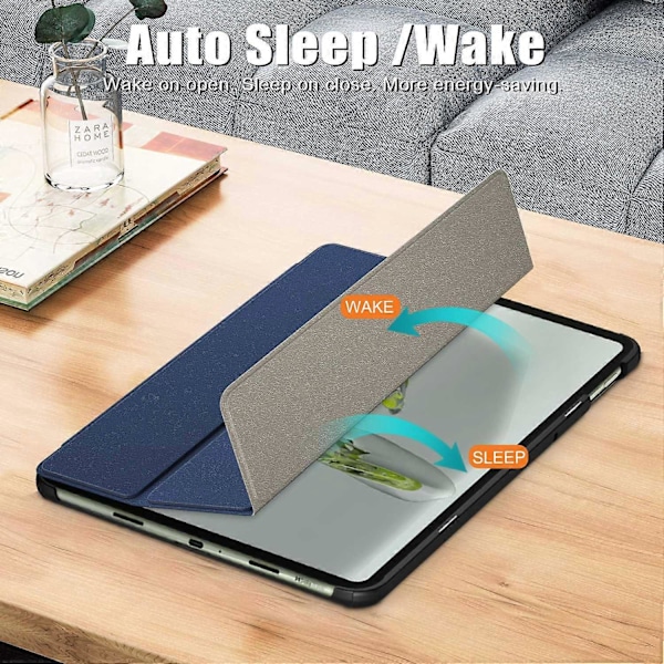 Smartfodral för OnePlus Pad Go/Oppo Pad Air 2/Pad Neo PU Läder Trefaldigt Ställ Tablet Skydd [DB] Multicolor Style B