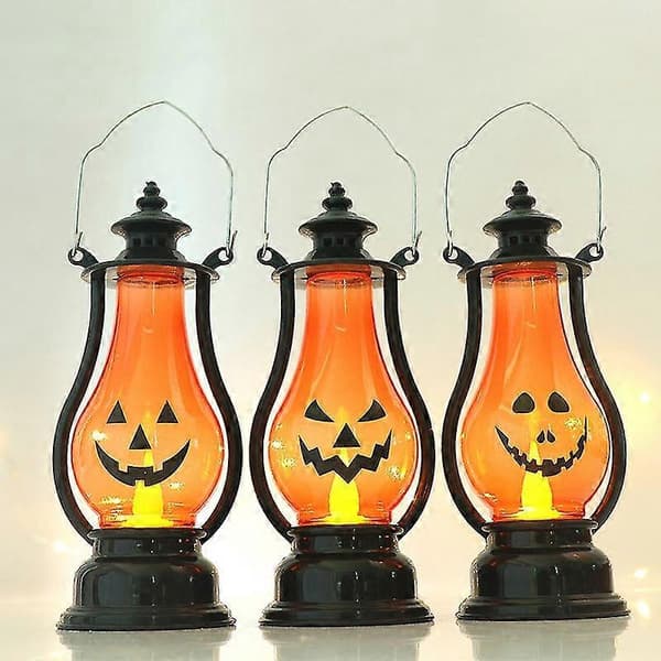 Barnas Halloween Jack-O-Lantern Lykt, en Festlig Halloween-dekorasjon D