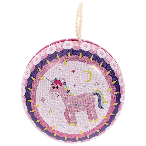 Järn Yoyo Leksak Seriefigur Mönster Härlig Yoyo Boll Leksak För Barn Db Pink 5.5X5.5X4CM