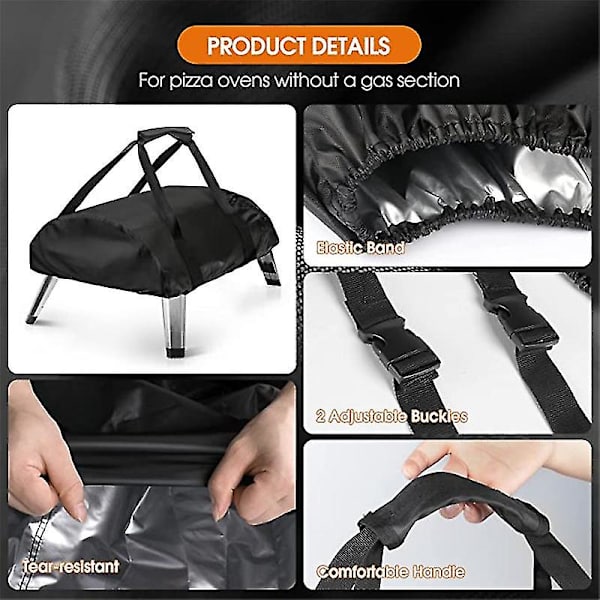 Db Pizzaugn Kåpa För Ooni Koda, Utomhus Pizzaugn Bärbar Kåpa Bärbara Tillbehör koda 12 24.8X16.1X6.3 inch
