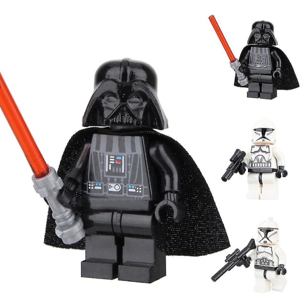 1/3stk Star Wars byggeklodser minifigur legetøj db A*B*C 3Pcs