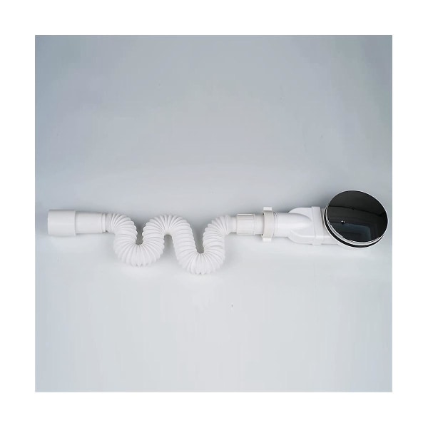 Low Profile Shower Drain Chrome Plated Abs Shower Tray Siphon Slim Drain 90mm 36 L/min Water Flow  [dB}