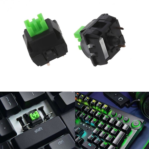 Pelinäppäimistön kytkimet Razer Blackwidow Elite RGB Green Axis Switch [Db] -näppäimistöön