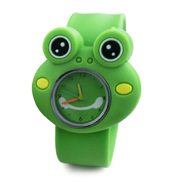 Barn Digital Klocka Söt Cartoon Groda Barn Klockor Casual Armbandsur Present [db] Green