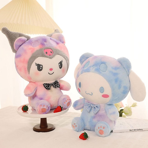 DB Kawaii Sanrio Plyschdjur Stoppade Dockor Kreativa Söta Kuromi Melody Cinnamoroll Stoppade Leksaker för Barn Födelsedag Barnens Dag Cinnamoroll 40cm