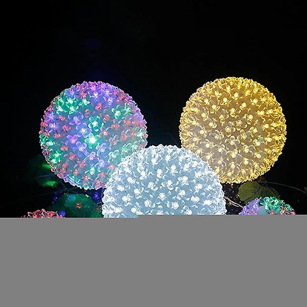 Led-kirsikankukka-pallolamppu Koristelamppu Kukkapallo Ripustusvalo Juhlaleikki [DB] A2
