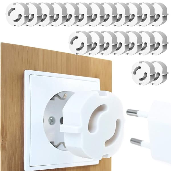 24 stk husholdningssikre stikkontakter - deksel