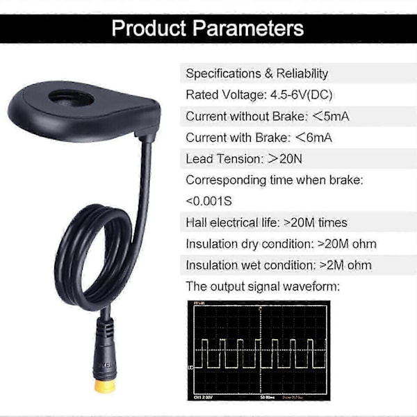 Cykel Power Pedal Assist Sensor Venstre PAS Elektrisk Cykel Pedal Sensor Værktøj Værktøj [db]