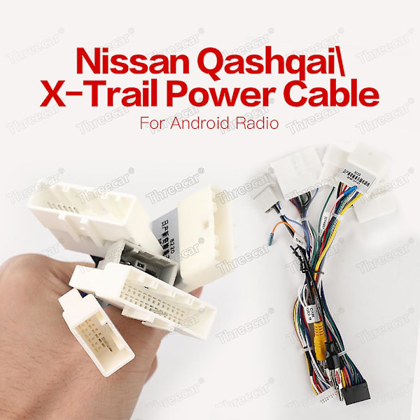 Bilstereo Radio Tråd Strømkabel Adapter med Canbus Dekoder til Qashqai X-Trail Bilradio Multimedia Videospiller Android {Db} 5 cable