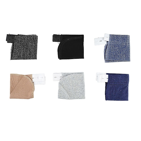 6 stk. Justerbare graviditetsbukseforlengere, 6 farger, myk nylon, graviditetslinningforlenger med knapper for daglig bruk [Db]