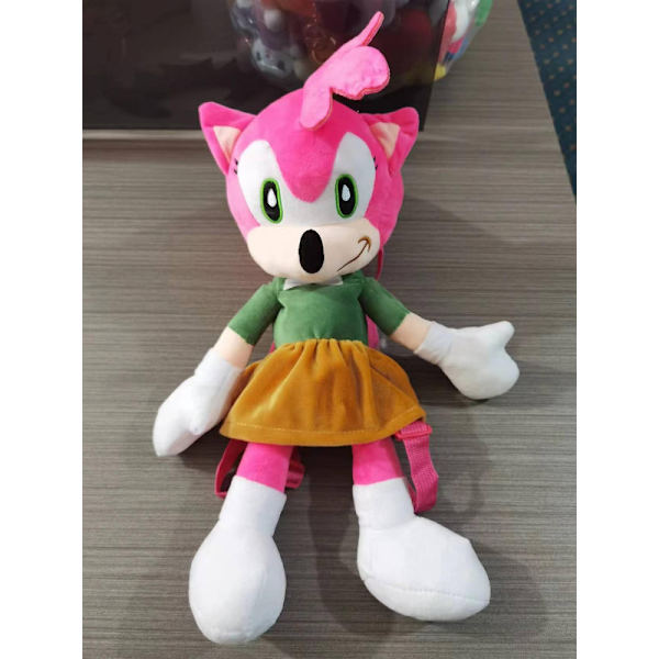 DB 2023 Super Sonic Plys Legetøj Flyvende Egern Super Lyd Mus Dukke Pink backpack