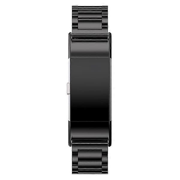 316L Rustfrit Stål Urrem Kompatibel Med Fitbit Charge 2 [DB] Black