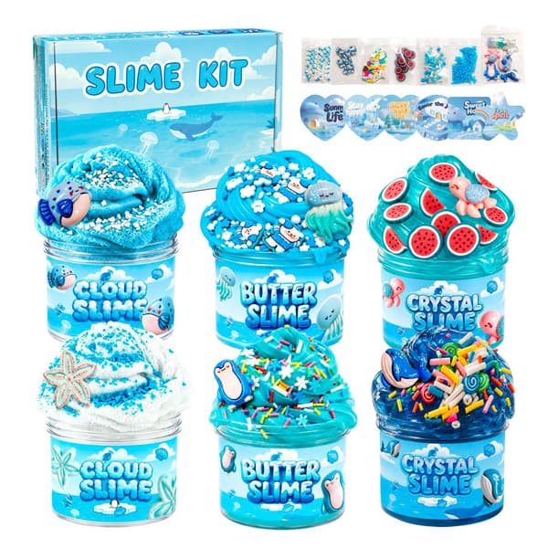 Slimsett – Inkluderer smørslim, sky-slim, fluffy slim og modelleringsleire