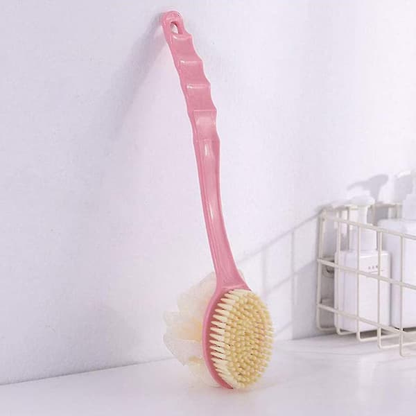 Badebørste, dusjkroppsbørste med bust og loofah, for menn og kvinner [DB]