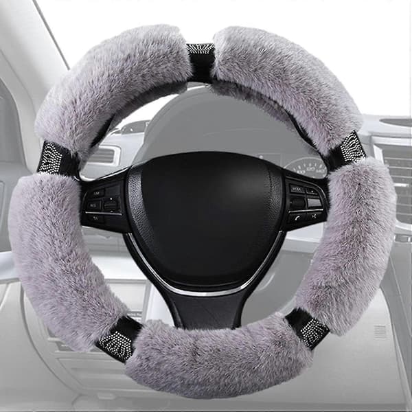 Søtt Rattdeksel - medium, fluffy, elastisk rattdeksel db