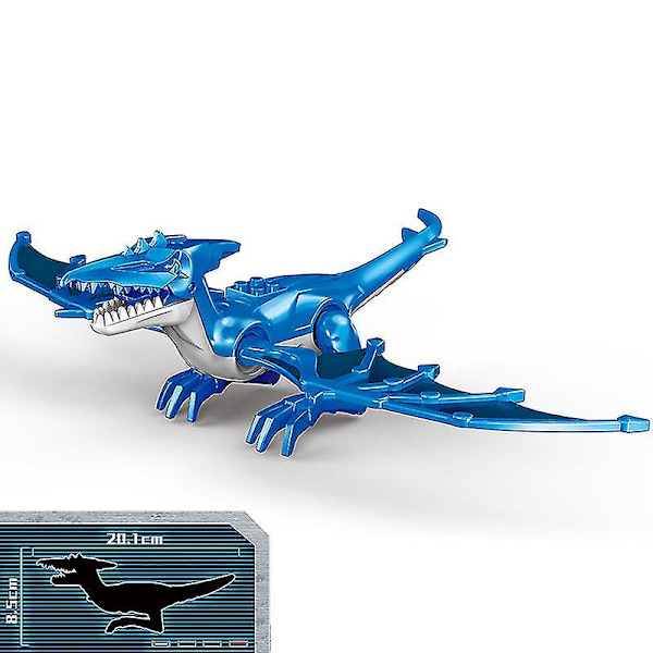 1 stk. Jurassic Big Size Dinosaur Building Blocks T-rex Quetzalcoatlus Baryonyx Actionfigurer Til Børns Legetøj Gaver Db Pterosaur D
