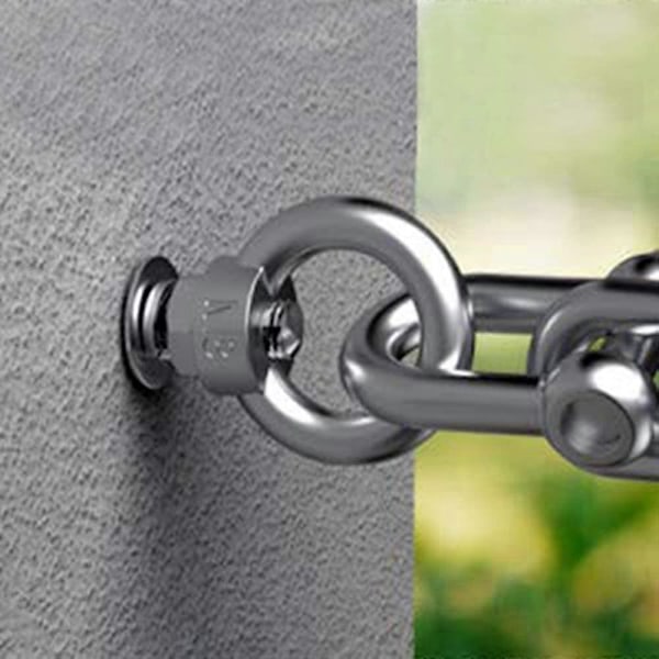 Expansionsbultar M8 x 80mm Stålhylsa Öglebult 304 Rostfritt Betong Expansionsankare Ögleskruvar Pluggar Bultar 5-Pack [db]